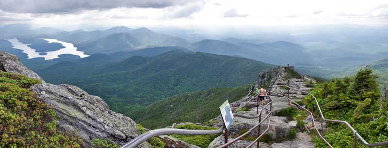 View of Lake Placid from Whiteface Mountain