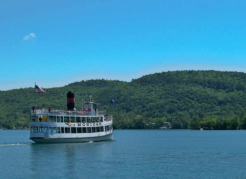 Mohican Steamboat sailing on Lake George