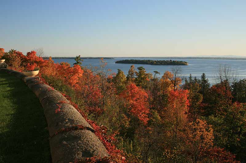 Lake Champlain as seen from Clinton County Community College in Plattsburgh NY