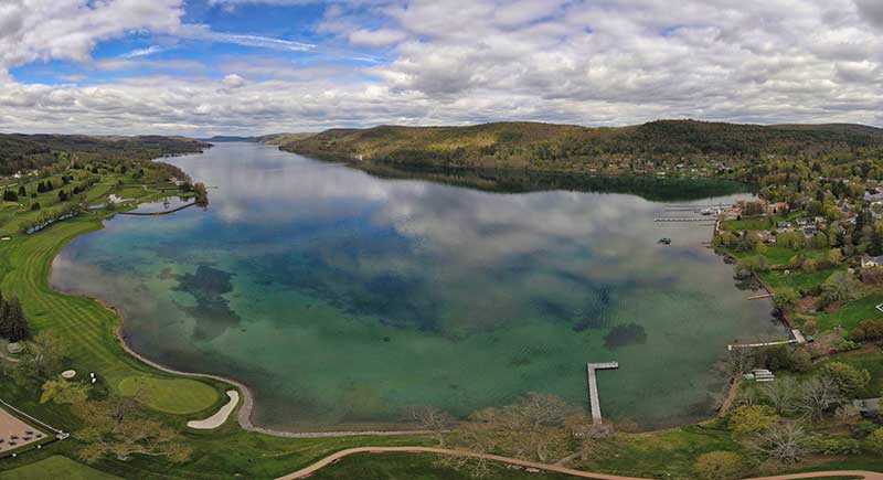 Spring view of Otsego Lake