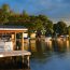 docks and homes on the shore of one of new york's finger lakes