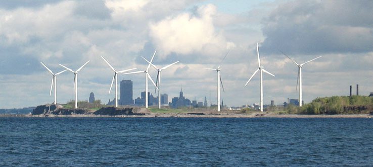 Steel Winds, a wind energy farm located just south of Buffalo NY on Lake Erie