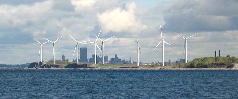 Steel Winds, a wind energy farm located just south of Buffalo NY on Lake Erie