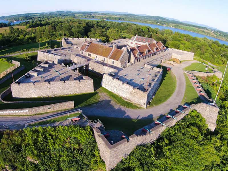 Fort Ticonderoga as seen from above