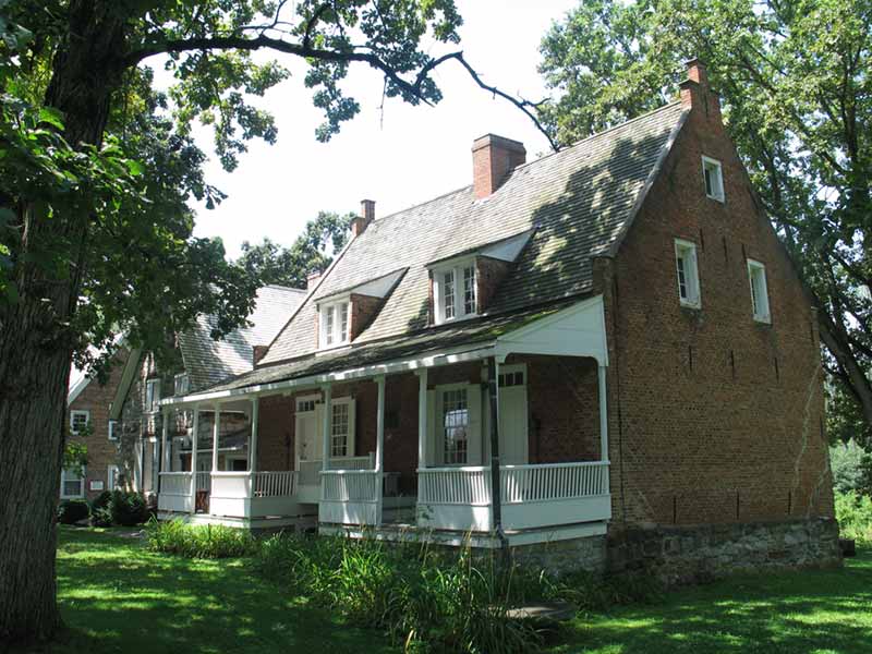 Exterior of the Bronck House in Coxsackie NY