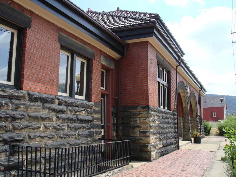 The entrace to the Salamanca Rail Museum