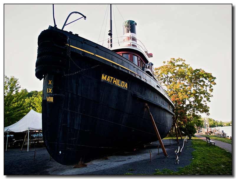 Mathilda at the Hudson River Maritime Museum