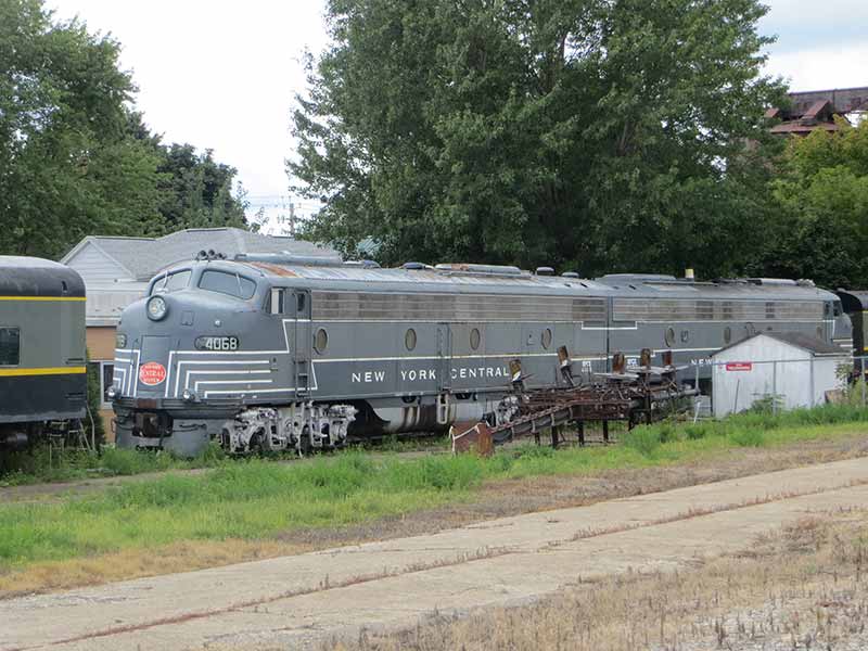 Old New York Central train at the Medina Railroad Museum