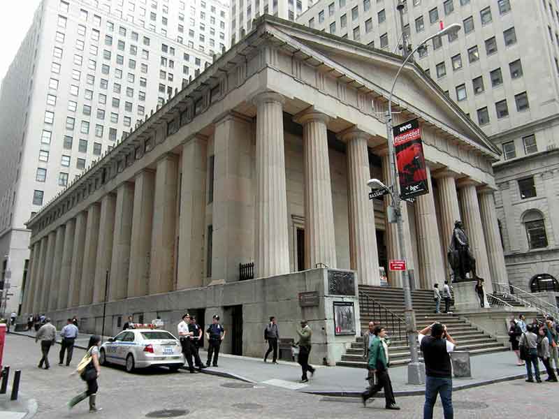 Federal Hall in NYC's Financial District