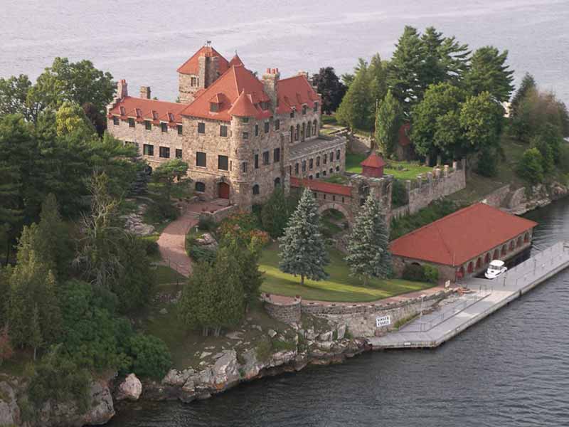 Singer Castle on Dark Island in the St. Lawrence River