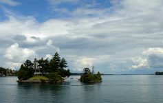 Home built on a small island in the Thousand Islands