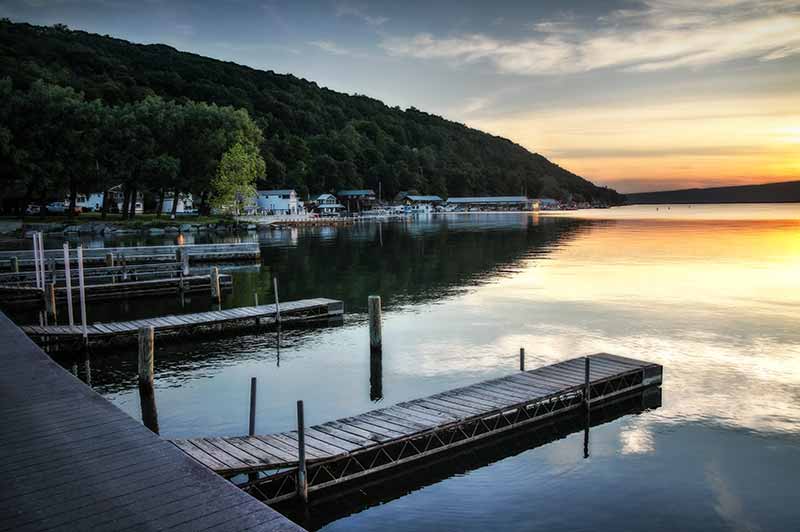 Keuka Lake from Hammondsport NY