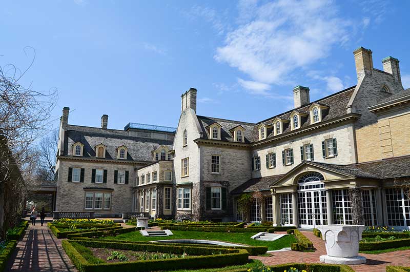 The George Eastman House garden in Rochester NY