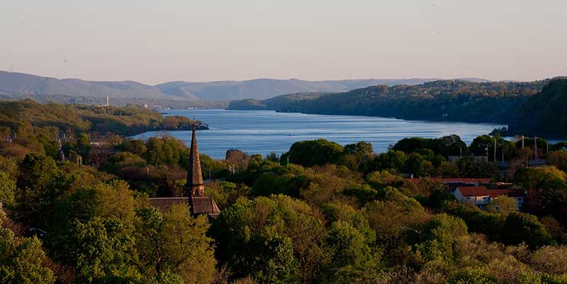 View from Walkway Over The Hudson in Poughkeepsie NY